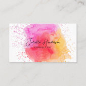 独自のロゴカスタムフォトスクリプトのモダン作成 名刺 (裏面)