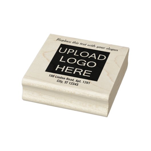 独自のロゴスタンプのタグラインのスローガンのアドレスを作成 ラバースタンプ (スタンプ)