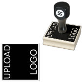 独自のロゴスタンプを作成するロゴのアップロードビジネス ラバースタンプ (押印)