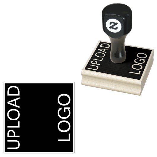独自のロゴスタンプを作成するロゴのアップロードビジネス ラバースタンプ (押印)