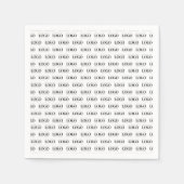 独自のロゴパターンカスタムビジネスパーティーを作成する スタンダードカクテルナプキン (正面)