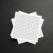 独自のロゴパターンカスタムビジネスパーティーを作成する スタンダードカクテルナプキン