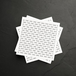 独自のロゴパターンカスタムビジネスパーティーを作成する スタンダードカクテルナプキン