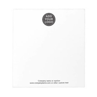 独自のロゴビジネスカスタムの追加 ノートパッド