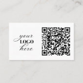 独自のロゴフォトQRのモダン作成 名刺 (裏面)