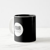 独自のロゴマカスタムグを作成 ツートーンマグカップ (正面左)
