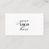 独自のロゴ写真のモダン作成 名刺 (裏面)