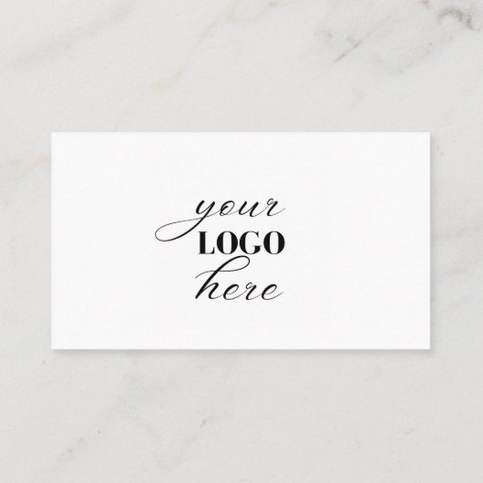 独自のロゴ写真のモダン作成 名刺 (裏面)