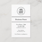 独自のロゴ名刺を作成する 名刺 (正面)