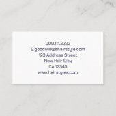 独自のロゴ名刺を作成する |濃い紫 名刺 (裏面)