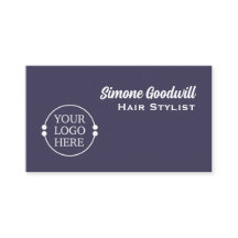 独自のロゴ名刺を作成する |濃い紫