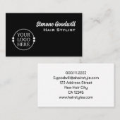 独自のロゴ名刺を作成する |美容師 名刺 (正面/裏面)