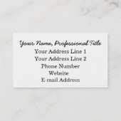 独自のロゴ名刺ロゴを追加パーソナライズされた 名刺 (裏面)