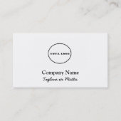 独自のロゴ名刺ロゴを追加パーソナライズされた 名刺 (正面)