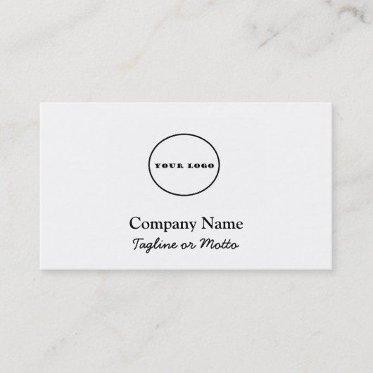 独自のロゴ名刺ロゴを追加パーソナライズされた 名刺 (正面)