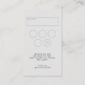 独自のロゴ美しいサロンQRコードロイヤリティ&QR 名刺 (裏面)