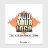 独自のロゴ追加のカスタム作成 シール (シート)