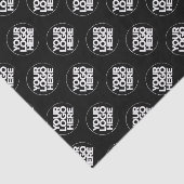 独自のロゴ黒のビジネスパターンを作成 薄葉紙 (詳細)