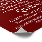 独自のロゴ、イスラムのロゴ教えを追加広告する ポスター (角)