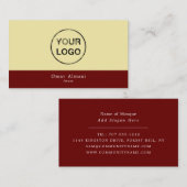 独自のロゴ、イスラム教、宗教を追加 名刺 (正面/裏面)