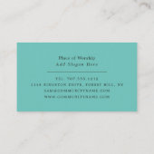 独自のロゴ、ヒンズー教、宗教を追加 名刺 (裏面)