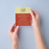 独自のロゴ、仏教、仏教団体を追加 チラシ (手)