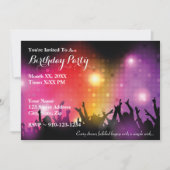 独自のロック誕生日パーティーの招待を作成 招待状 (正面)