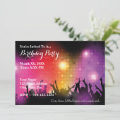 独自のロック誕生日パーティーの招待を作成 招待状 (スタンド正面)