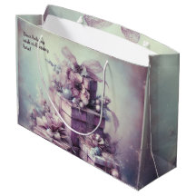 独自のロマンチックなピンクと紫のプレゼント