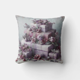 独自のロマンチックな紫のプレゼントを作成 クッション