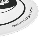 独自のロータス陰陽記号を作成 カッティングボード (角)