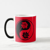 独自のロータス陰陽記号を作成 モーフィングマグカップ (左)