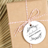 独自のローレルリーフハンドメイド名を作成する セルフインキングスタンプ