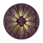 独自のワインと金ゴールド曼荼羅の作成 カッティングボード (正面)