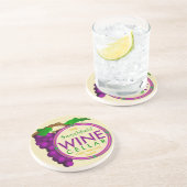 独自のワインセラーのブドウを作成パーソナライズされた コースター (側面)