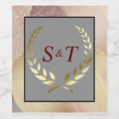 独自のワインボトルラベルを作成する(3.5インチx 4インチ) ワインラベル (シングルラベル)