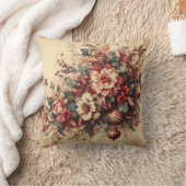 独自のヴィンテージのクリスマスフラワーを作成 クッション (ブランケット)