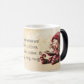 独自のヴィンテージのクリスマス格言物語の作成 モーフィングマグカップ (正面右)