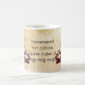 独自のヴィンテージのクリスマス格言物語の作成 モーフィングマグカップ (中央)