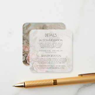 独自のヴィンテージみすぼらしいシックな紙の花を作成 エンクロージャーカード