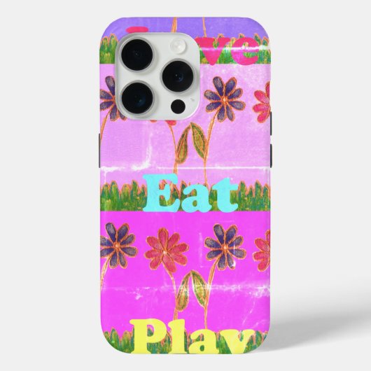 独自のヴィンテージを作成食べ遊Hakunamatata Case-Mate iPhoneケース (裏面)