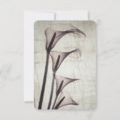 独自のヴィンテージを作成X線セピアCalla Lilies 出欠カード (裏面)