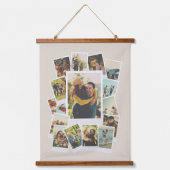 独自のヴィンテージインスタントフィルムフォトコラージュを作成 吊り下げ型タペストリー (正面)