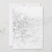 独自のヴィンテージエッチングバラの結婚作成 招待状 (裏面)