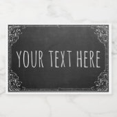 独自のヴィンテージカスタムChalkboardテンプレートの作成 フードラベル (シングルラベル)