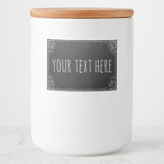 独自のヴィンテージカスタムChalkboardテンプレートの作成 フードラベル