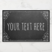 独自のヴィンテージカスタムChalkboardテンプレートの作成 フードラベル (シングルラベル)