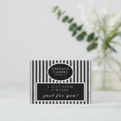 独自のヴィンテージキャンドルサンキューカードの作成 名刺 (スタンド正面)