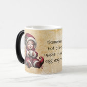 独自のヴィンテージクリスマス格言ココアを作成 モーフィングマグカップ (正面左)