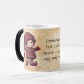 独自のヴィンテージクリスマス格言ハグを作成 モーフィングマグカップ (正面左)